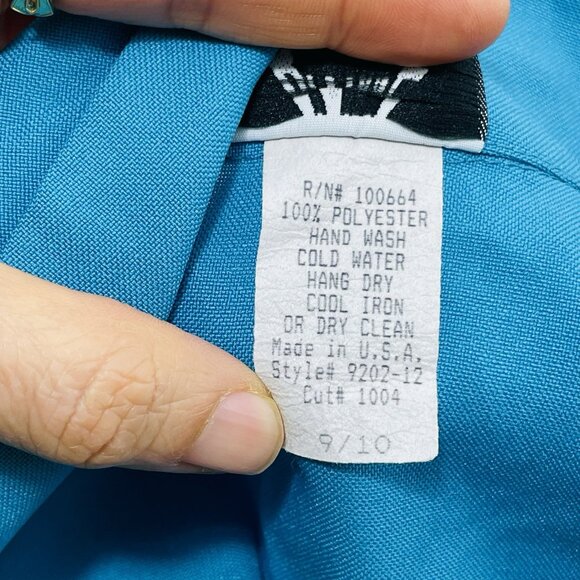 Vintage Btime USA Sleeveless Blouse Button Women Size 10 Retro Essential Collar - Picture 8 of 12